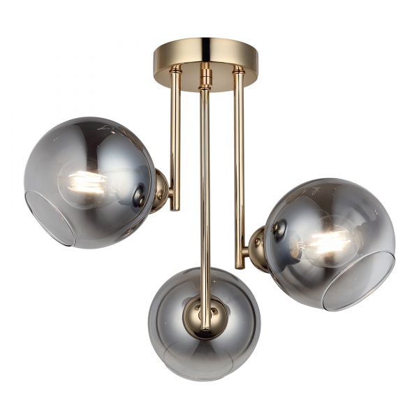 Люстра стельова Vio Concept by LUCEA Bera 3x40 Вт Е27 золото 1561-80-13 