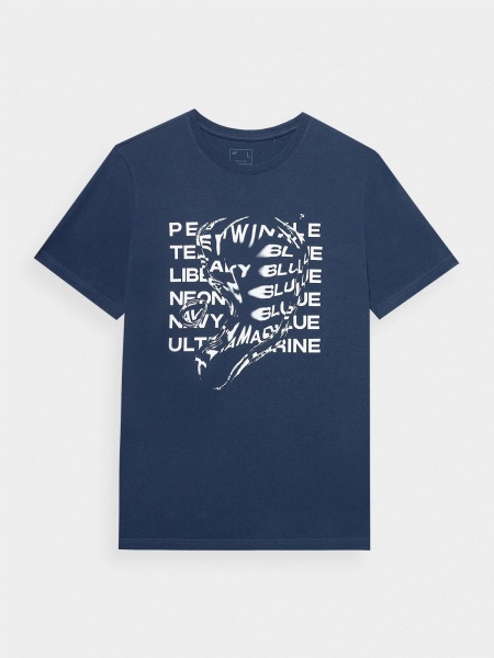 Футболка 4F TSHIRT M1178 4FRSS23TTSHM1178-30S р.S синій