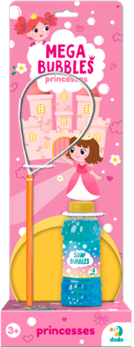 Мыльные пузыри DoDo Mega Bubbles с тарелкой Принцессы 450 мл 500120