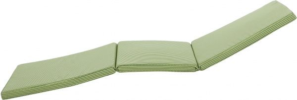 Матрас Bella Vita на шезлонг Torino 1053 зеленый полоска 60х190х4 см