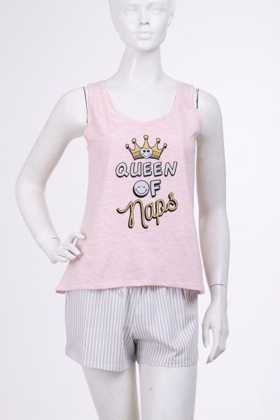 Піжама жіноча Smileyworld 003/12161 р. S рожевий із сірим 