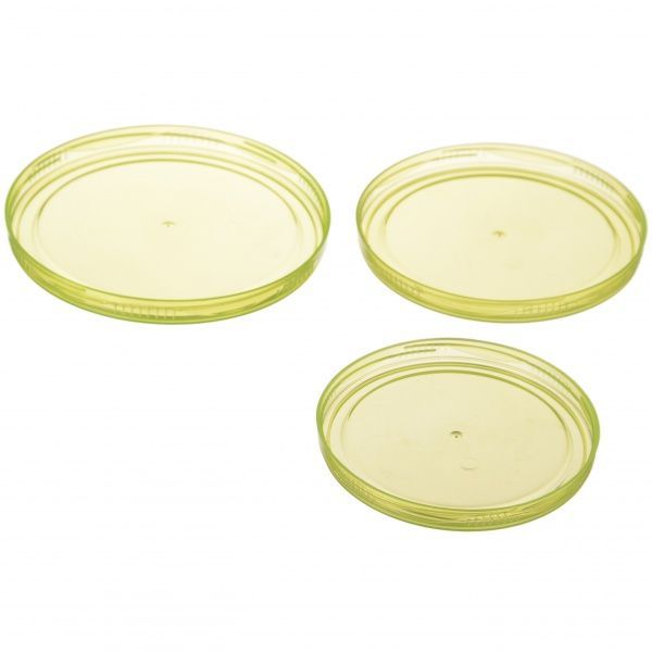 Контейнер пластиковий Ал-Пластик «Твіст» 3в1 жовтий 96x14x14 мм