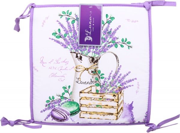 Подушка на табурет Лаванда 32x32x1,5 Luna