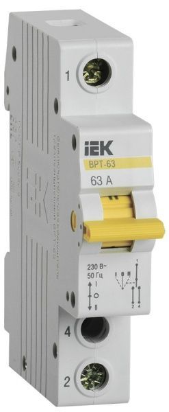 Вимикач навантаження IEK 3-позиційний ВРТ-63 1P 63 MPR10-1-063