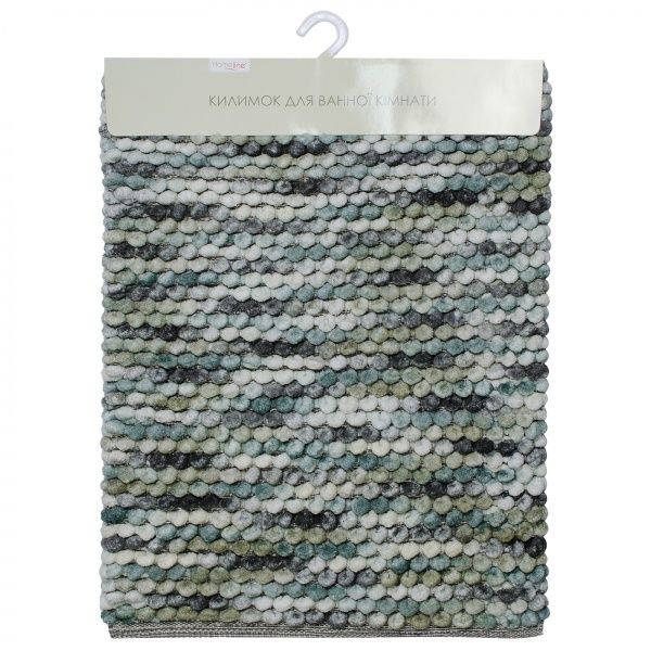Коврик для ванной Home Line Alan 60х90 см бирюзово-серый