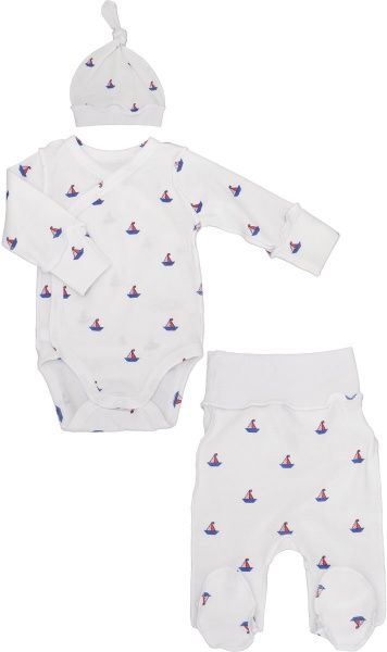 Комплект Фламинго ясельный белый р.56 433-217 