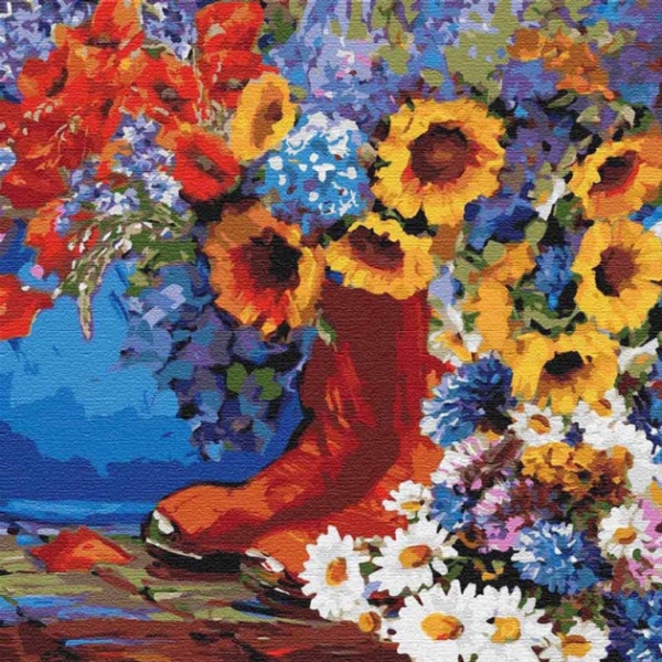 Картина за номерами Букети. Казковий ранок 40x40 см Ідейка 