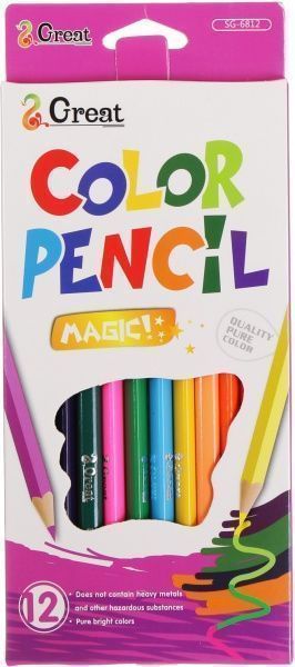 Олівці кольорові Abstraction фіолетовий 12 шт.