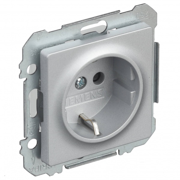 Розетка Siemens Line IP20 алюминий 5UH10724AM