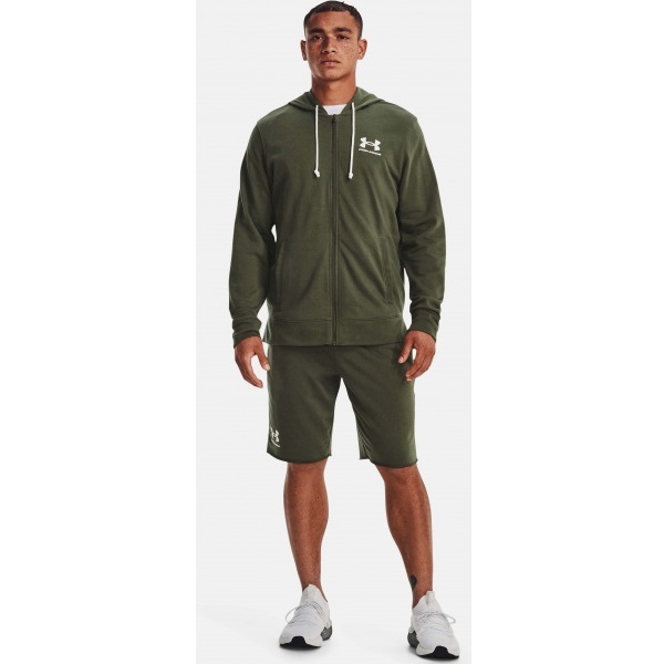 Джемпер Under Armour RIVAL TERRY LC FZ 1370409-390 р. L зеленый