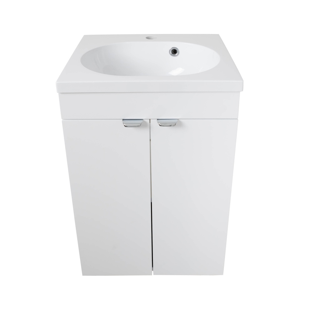 Тумба RIO білий мат з умивальником Status 44 см