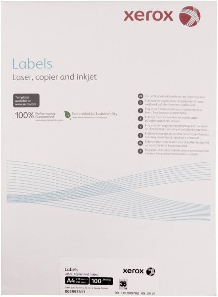 Наклейка Xerox А4/36 100 листов 003R97411 