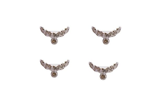 Ніжки декоративні срібло 20х20 мм 4 шт. 