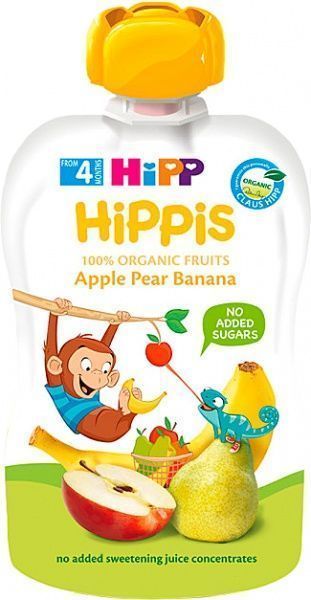 Пюре Hipp Яблуко-груша-банан 100 г 9062300433743 