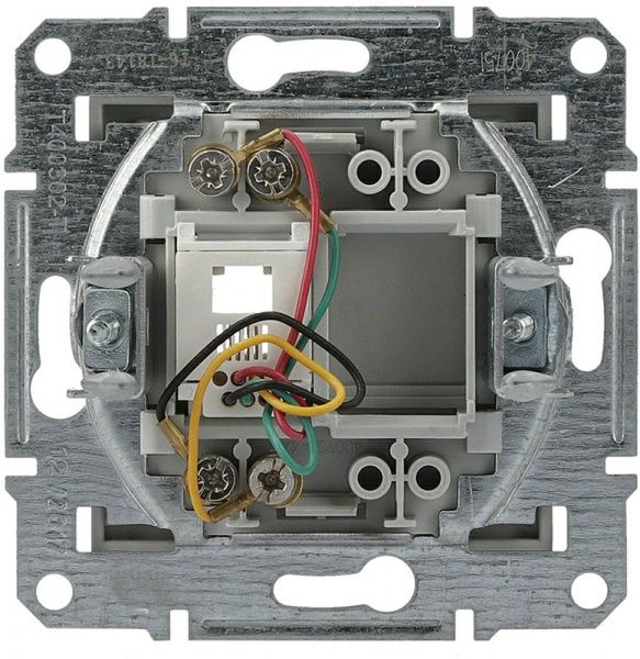 Розетка телефонна Schneider Electric Asfora 4 pin бронзовий