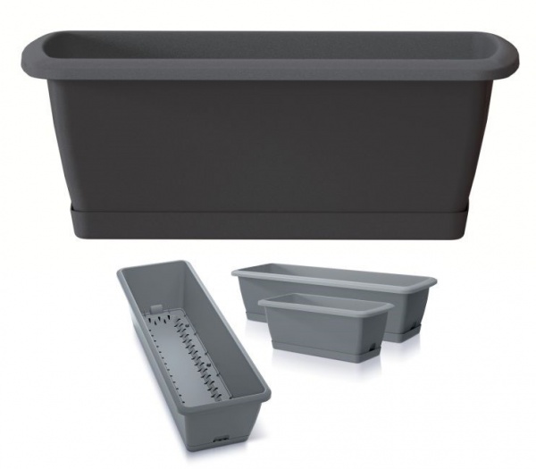 Ящик балконний Prosperplast Respana Easycare 400 мм прямокутний антрацит (61697-433) 
