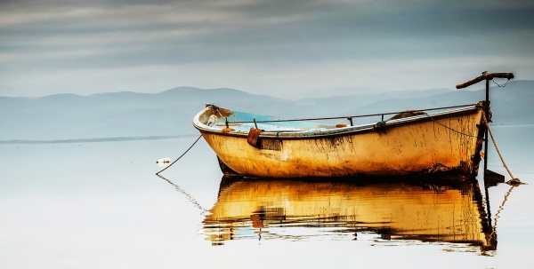 Репродукция Лодка в море 50x100 см Арт Фемелі 