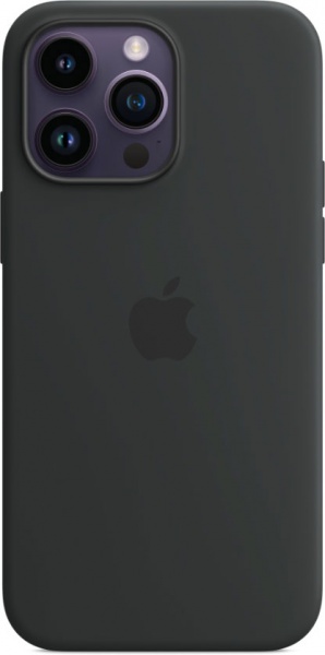 Чехол Apple Silicone Case with MagSafe для iPhone 14 Pro Max midnight(MPTP3ZE/A)