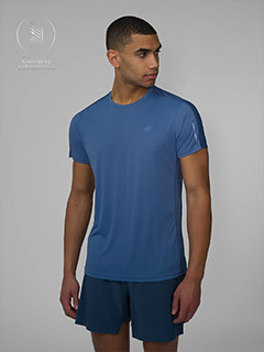 Футболка 4F TSHIRT FNK M282 4FSS23TFTSM282-32S р.S синий