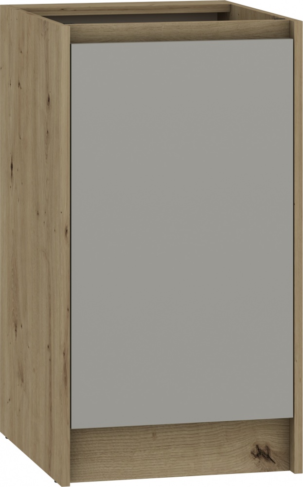 Тумба нижня МС Злата 45х82х52 шиншила сіра/дуб артізан Грейд