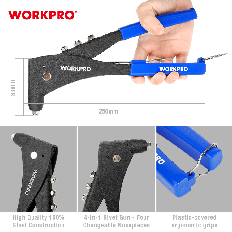 Ключ заклепочный WORKPRO 250 мм Cr-Mo PRO WP225006