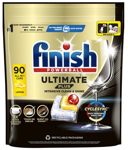 Капсулы для ПММ Finish Ultimate Plus All in 1 Лимон 90 шт.