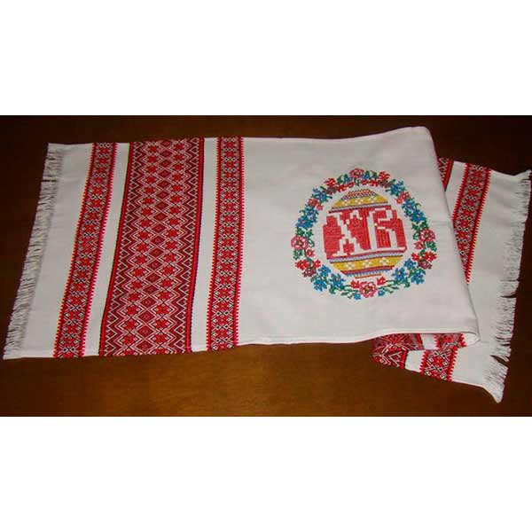 Рушник пасхальний 949-18/00 33x85 см червоний