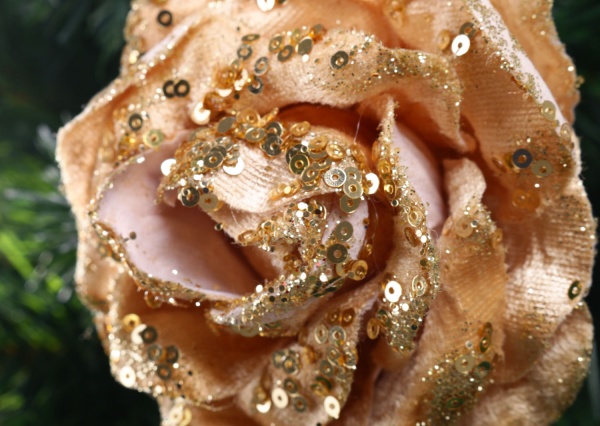 Цветок декоративный DH8055000 золотой 11х5х11 см