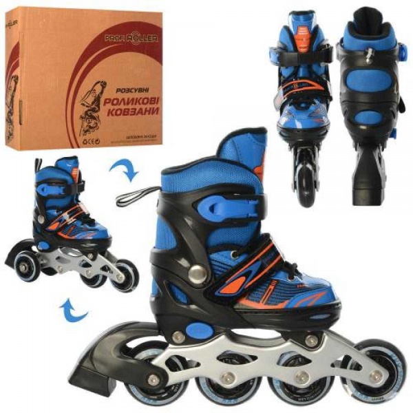 Роликові ковзани World Top Development розсувні A 4139-M-BL р. 35-38 синій