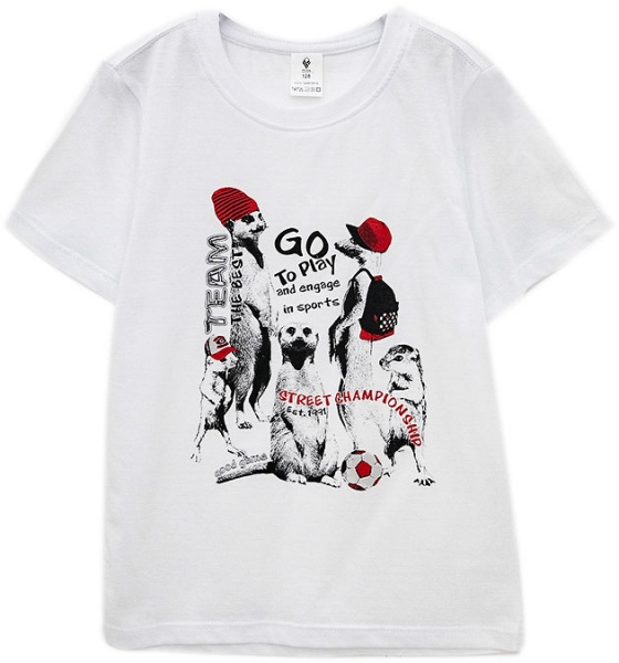 Футболка для хлопчиків Роза р.152 білий 210106 