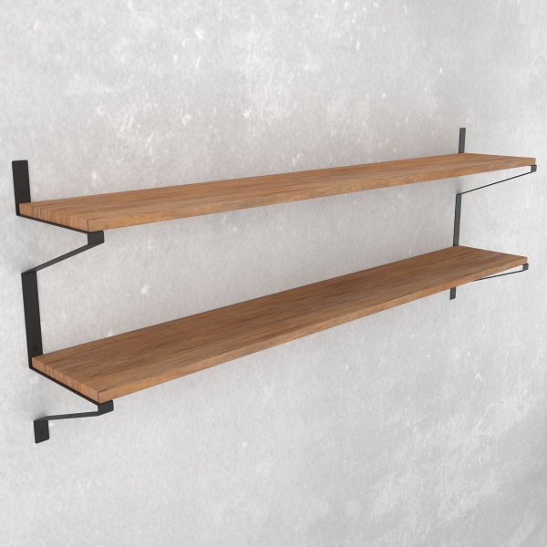 Кронштейн для полиць Valore Трикутник подвійний Loft SB-DT-28