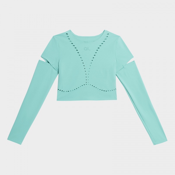 Футболка 4F LONGSLEEVE FNK 4FAW22TFLOF107-35S р.XS бірюзовий