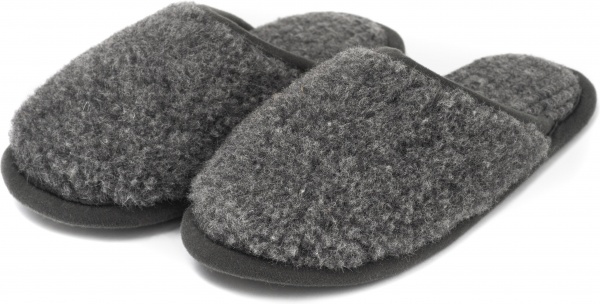 Тапки домашние Flokati Merino р.38/39 серый 