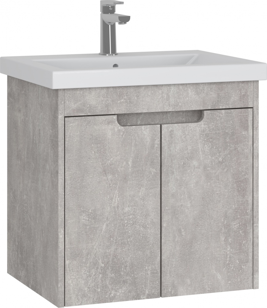 Тумба консольна Грейд Lina бетон під умивальник Como 60
