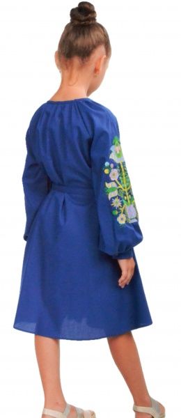 Платье Эдельвика 134 синий 91-19/00 