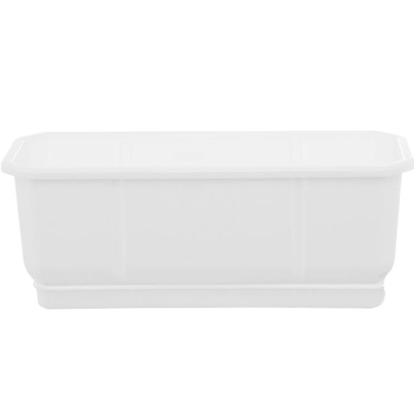 Ящик балконный Алеана Дама прямоугольный 9л белый (112031) 