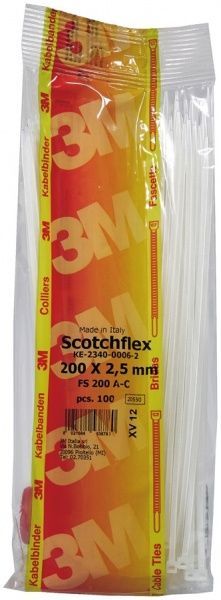 Стяжка кабельная 3M 200x2,5 100 шт./ 