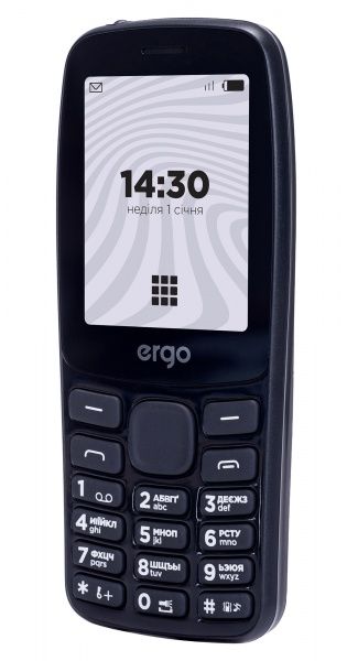 Мобільний телефон Ergo B241 DUAL SIM black (B241 black)