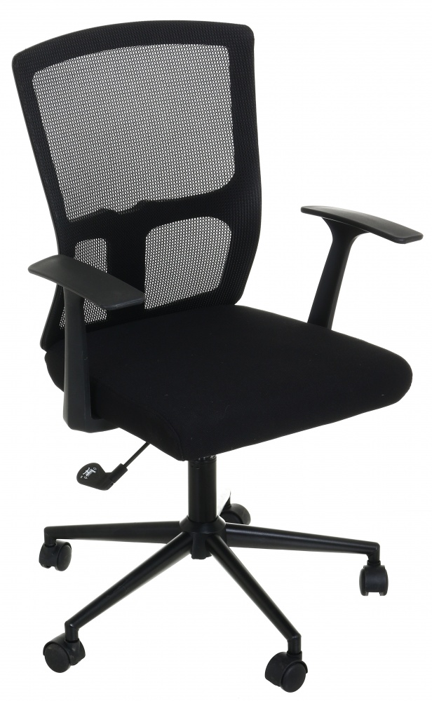 Крісло офісне Мікеле сітка текстиль висота 900 мм чорний