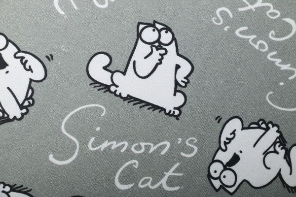 Подушка декоративная 2251952504018 41x41 см красный с серым Simon's Cat 