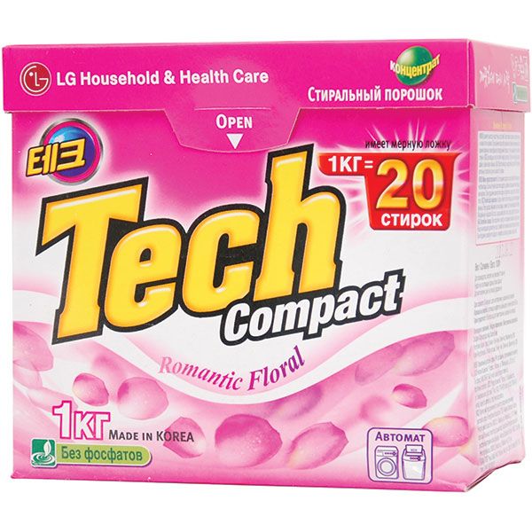 Пральний порошок Tech Compact Romantic Floral 1 кг