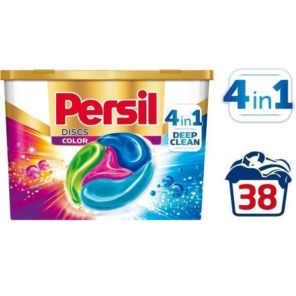Капсулы для машинной стирки Persil для цветных тканей 4 в 1 38 шт.
