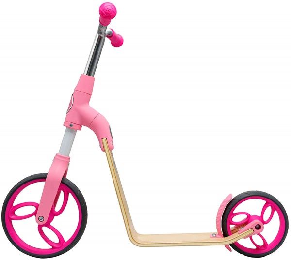 Самокат-біговел AEST B01 2 в 1 рожевий 