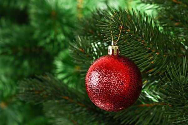 Набор игрушек Шар рельефный красный d60 мм 8 шт./уп. 