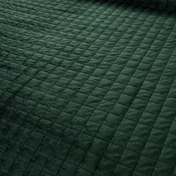 Покрывало Velvet Preston 240x260 см La Nuit зеленый 