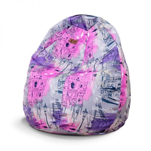 Кресло-мешок SanchoBag Груша Лондон М серый (38PG2PT504) 