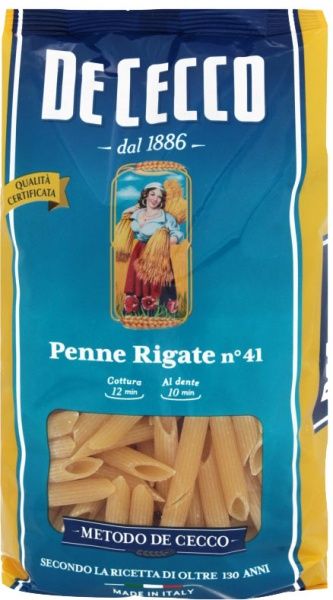 Макарони TM DE CECCO 500 г Penne Rigate 