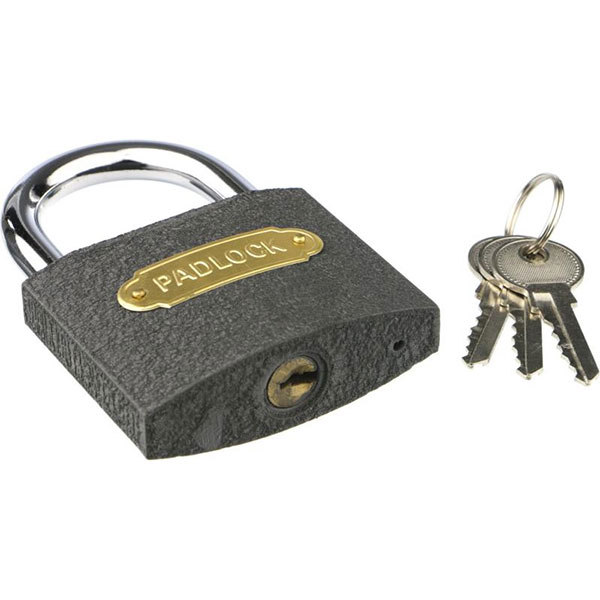 Замок навіснийзамок навісний навесной 32 мм серый відкритий (амбарний)