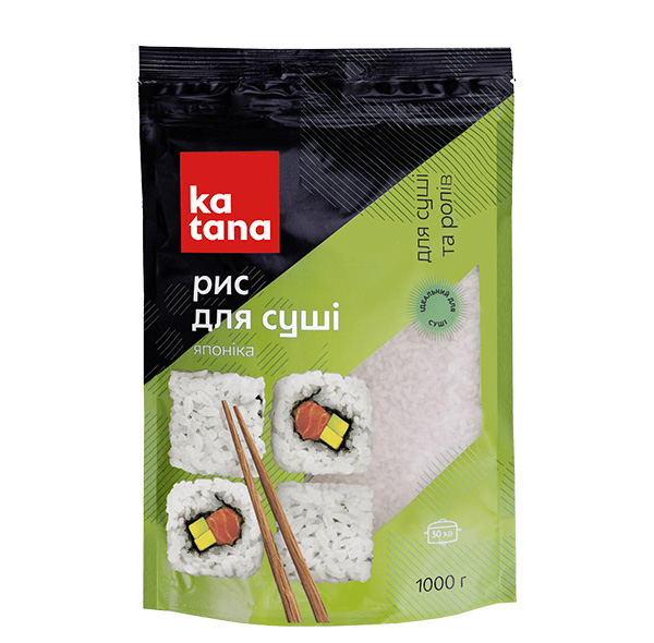 Рис Katana для суші Японіка круглозернистий 1000 г 