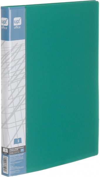 Папка A4 с боковым прижимом Clip B зеленый UP! (Underprice)
